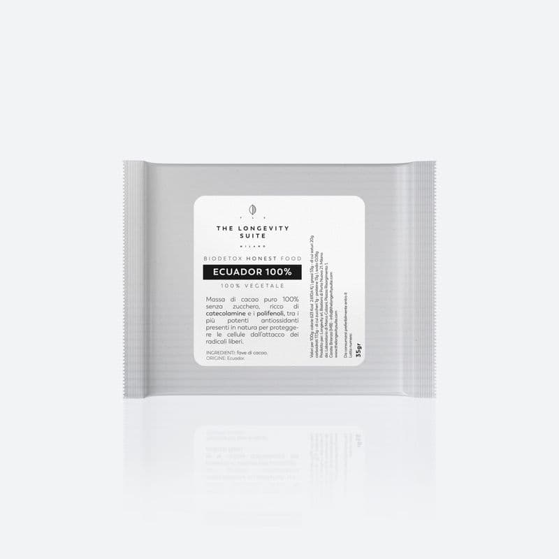 ECUADOR 100% — Single-origin Ecuador chocolate bar. Chic Food Functional Food.