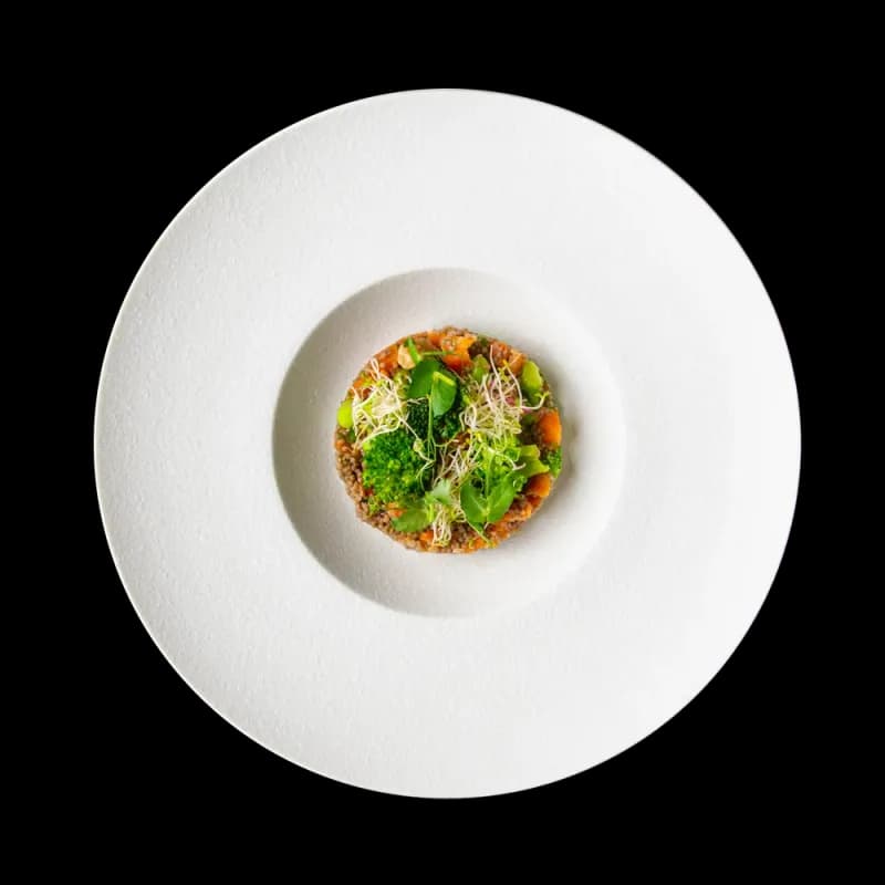 Green Garden — Cous cous di grano saraceno e verdure fermentate. Chic Food Piatto Blue Zone.