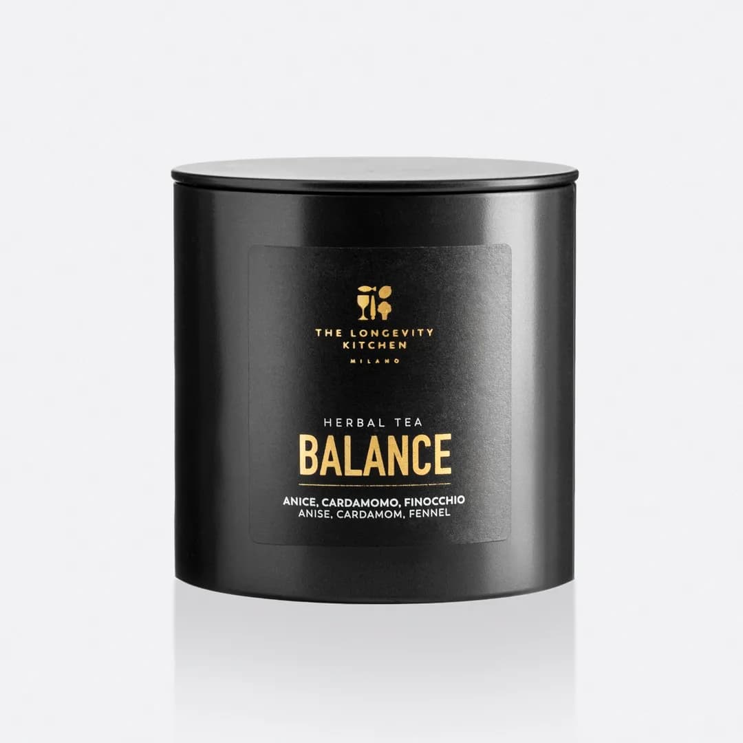 HERBAL TEA BALANCE — Infuso di erbe naturali – Anice, Cardamomo, Finocchio. Chic Food Functional Food.