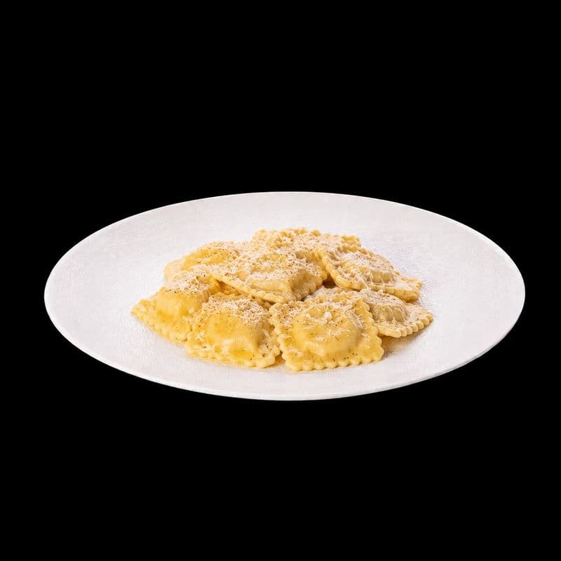 Parmesan Ravioli. Chic Food Traditional Italian Dish.
