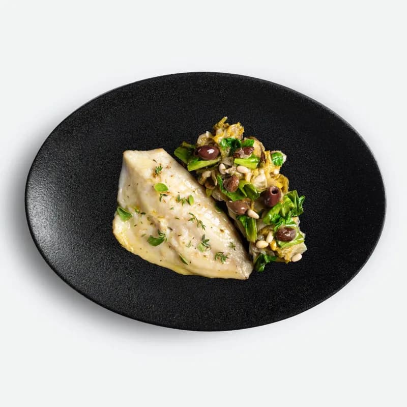 Sea & Leaf. Chic Food Piatto Blue Zone.