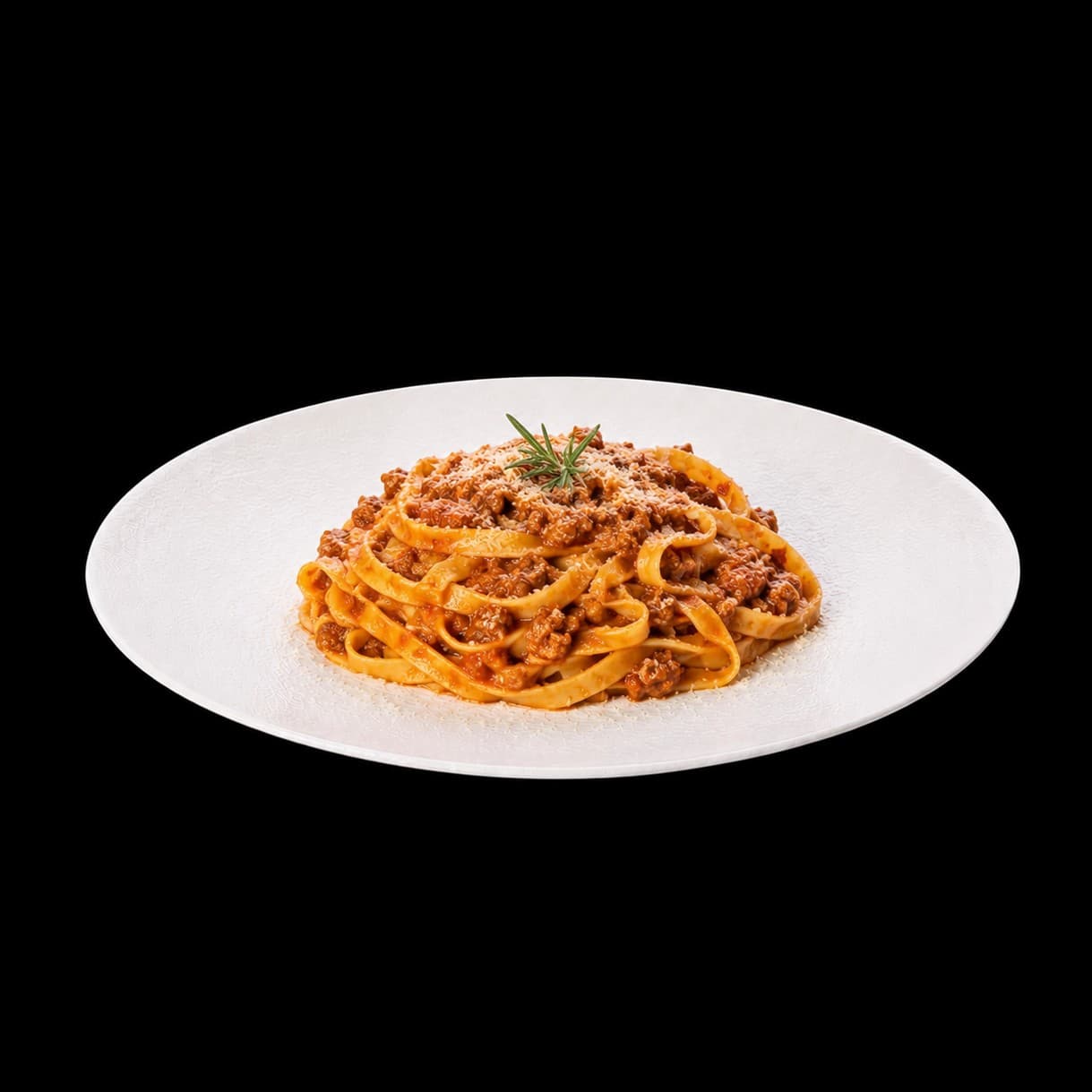 Tagliatelle al Ragù. Chic Food Traditional Italian Dish.