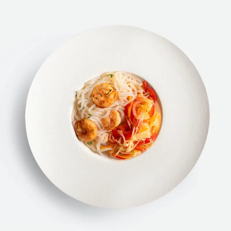Zen Noodles. Chic Food Piatto Blue Zone.
