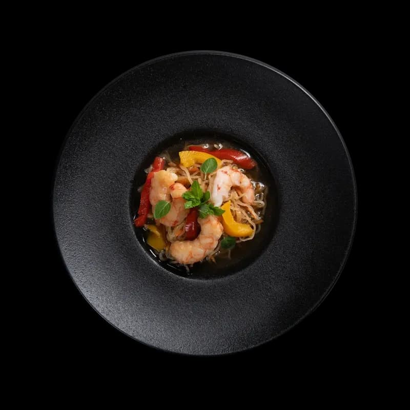 Zen Udon. Chic Food Piatto Blue Zone.